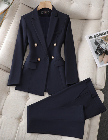 Dam Jacka och Byxor Set Elegant Polyester 13