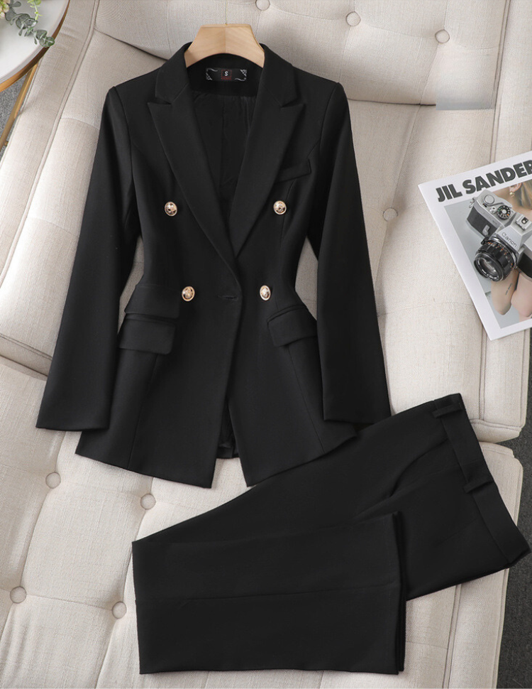 Dam Jacka och Byxor Set Elegant Polyester 5