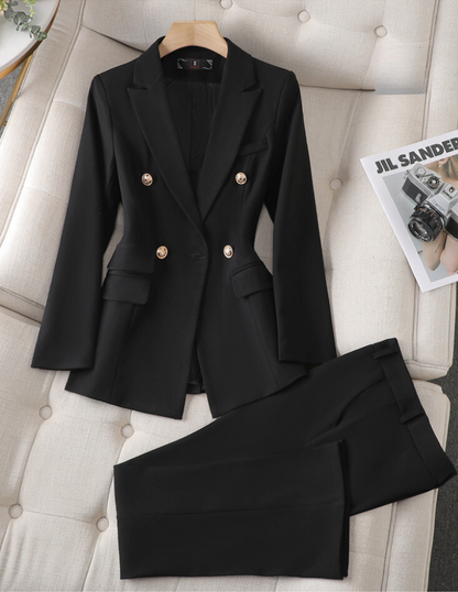 Dam Jacka och Byxor Set Elegant Polyester 12
