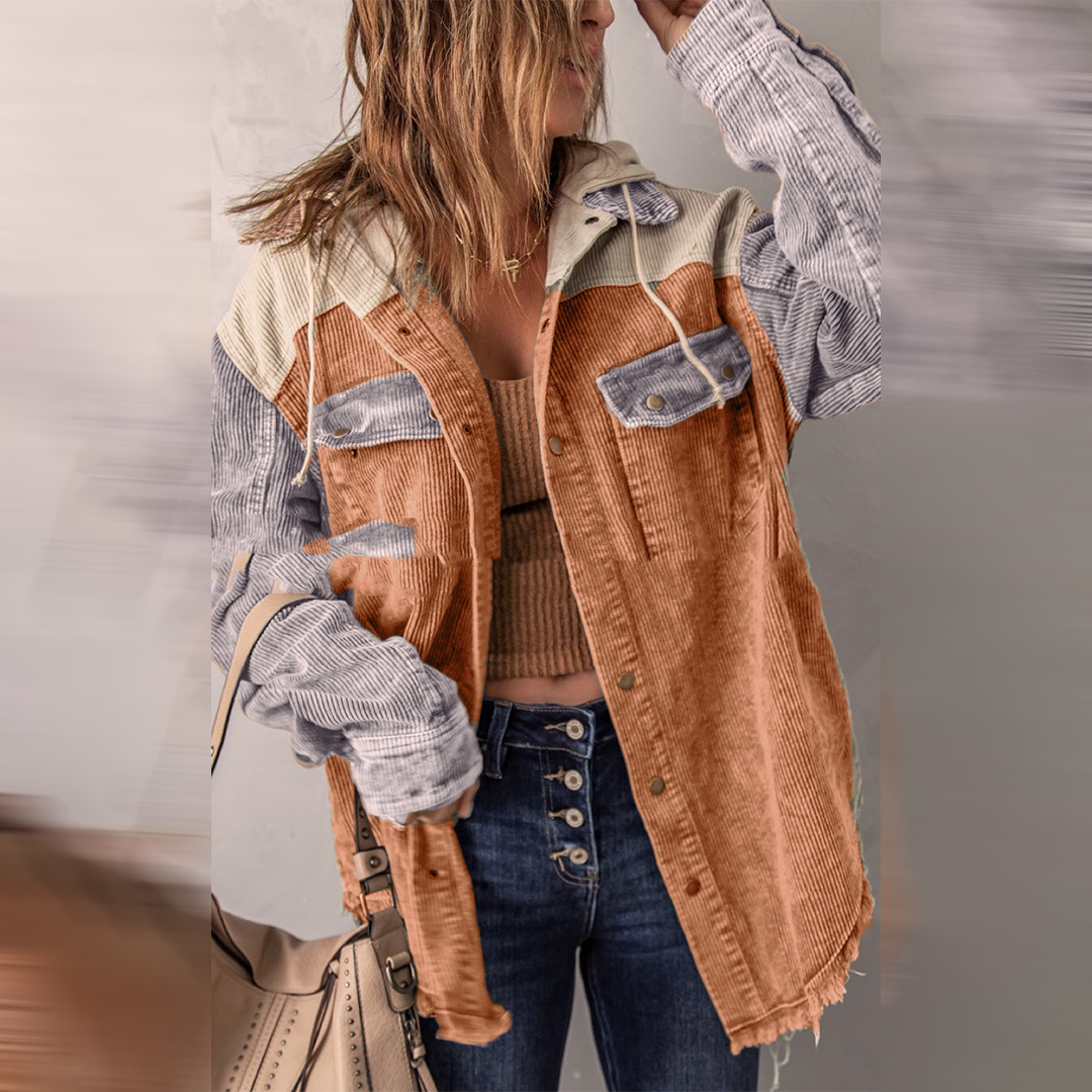 Variant image for Damjacka Oversize Vintage Design i Högkvalitativ Bomull och Polyester-8