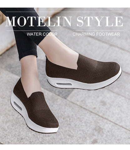 Dam Vandringssko Andningsbar Syntetisk Bekväm Passform-3