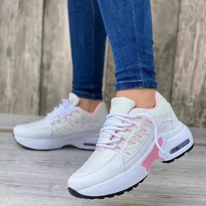 Kvinnors Sneakers Ergonomisk Design PU Material-5