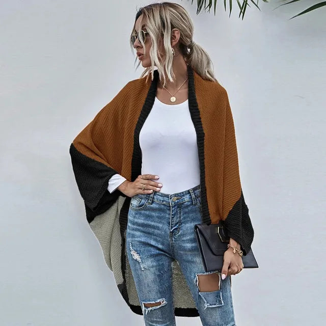 Variant image for Lång Kofta Dam Stickad Mjuk Bomull Polyestermix-11