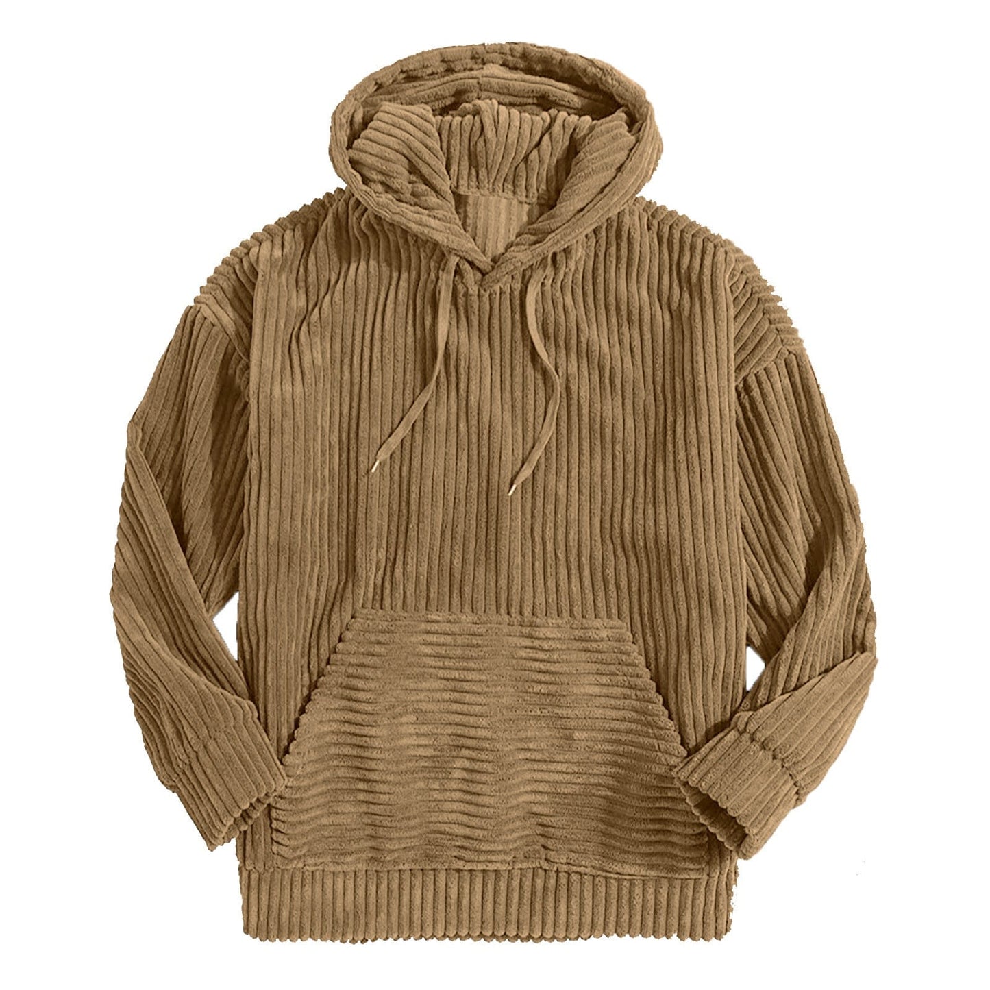 Variant image for Hoodie Herr Loose Fit Cord Material Mjuk och Bekväm-7