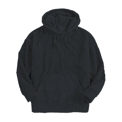 Variant image for Hoodie Herr Loose Fit Cord Material Mjuk och Bekväm-19