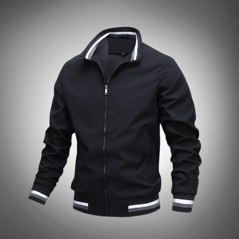 Damjacka Bomber med Ribbade Ärmar Polyester 7