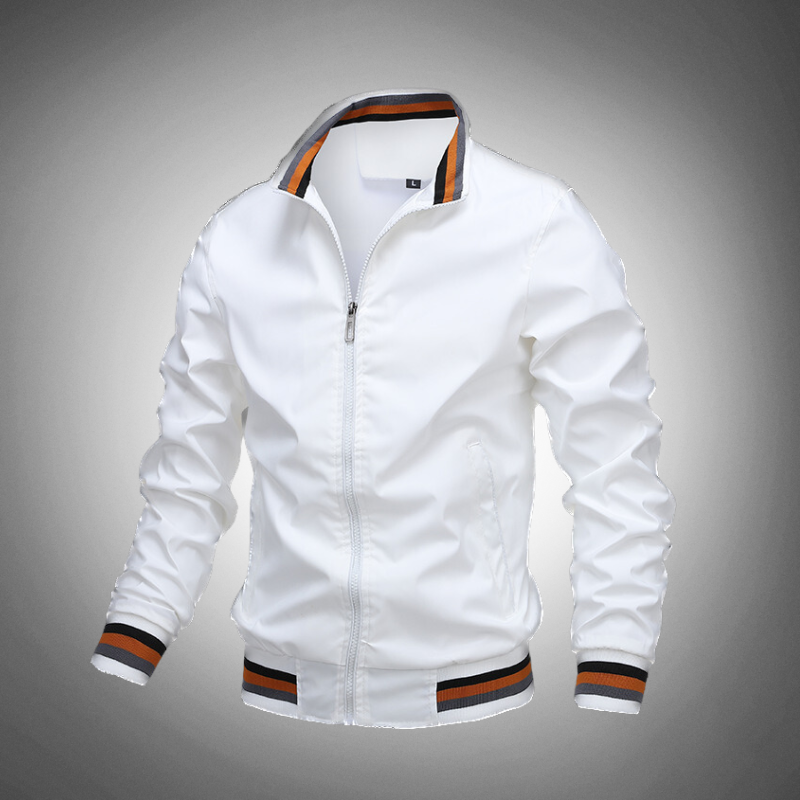 Damjacka Bomber med Ribbade Ärmar Polyester 10