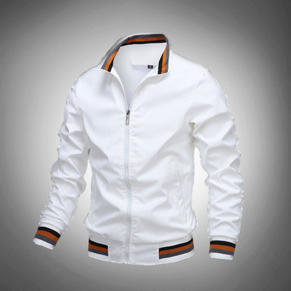 Damjacka Bomber med Ribbade Ärmar Polyester 10