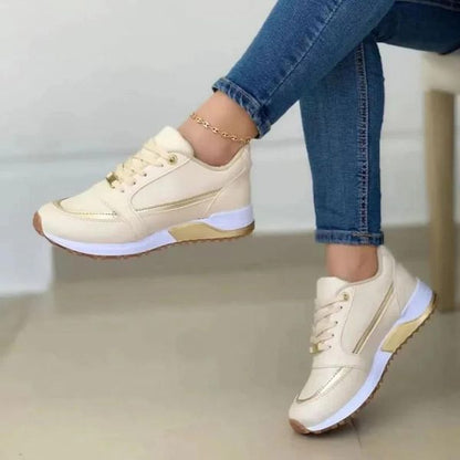 Dam Sneakers Ortopedisk Design Andningsbart Material-3