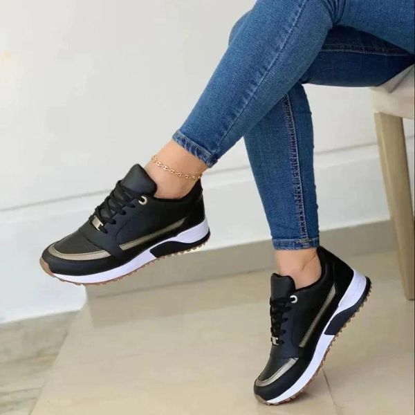 Kvinnors Sneakers Ortopedisk Dämpande Sula Syntetmaterial-4