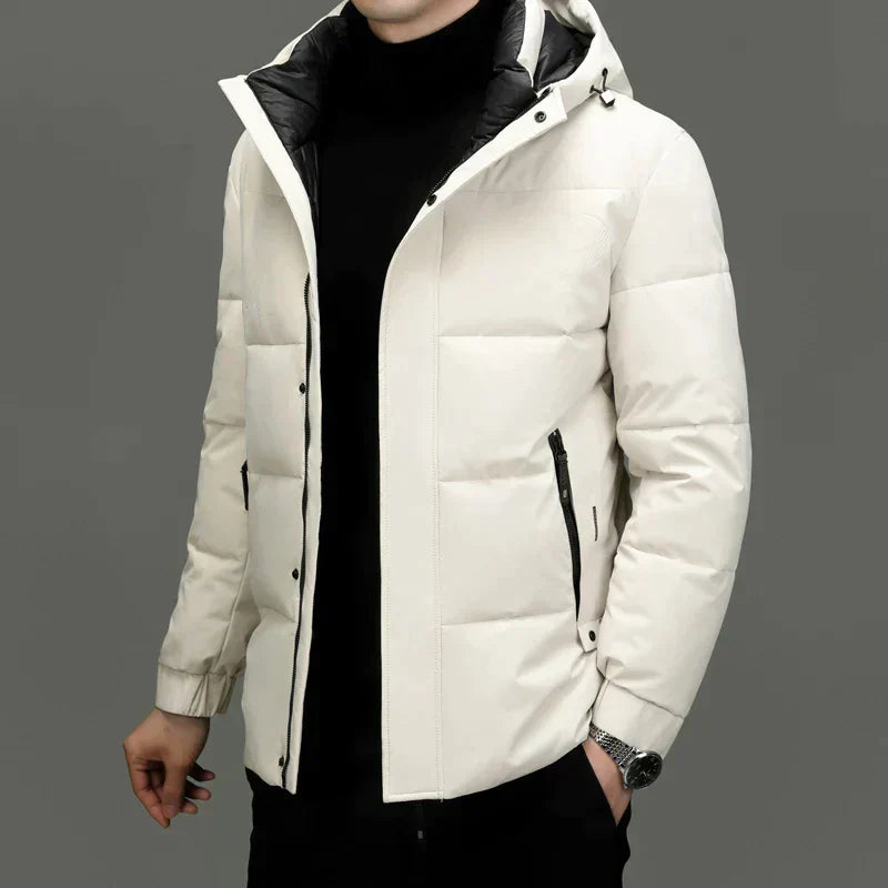 Damjacka Slim Fit Isolerad med Huva Polyester-2