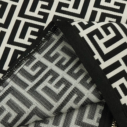 Dam Rockuppsättning med Geometrisk Design - Kort Spandex Nylon Klänning med Fyrkantig Krage 5