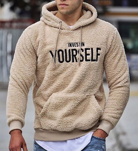 Dam Hoodie Sherpa Avslappnad Design Mjuk Polyester-1