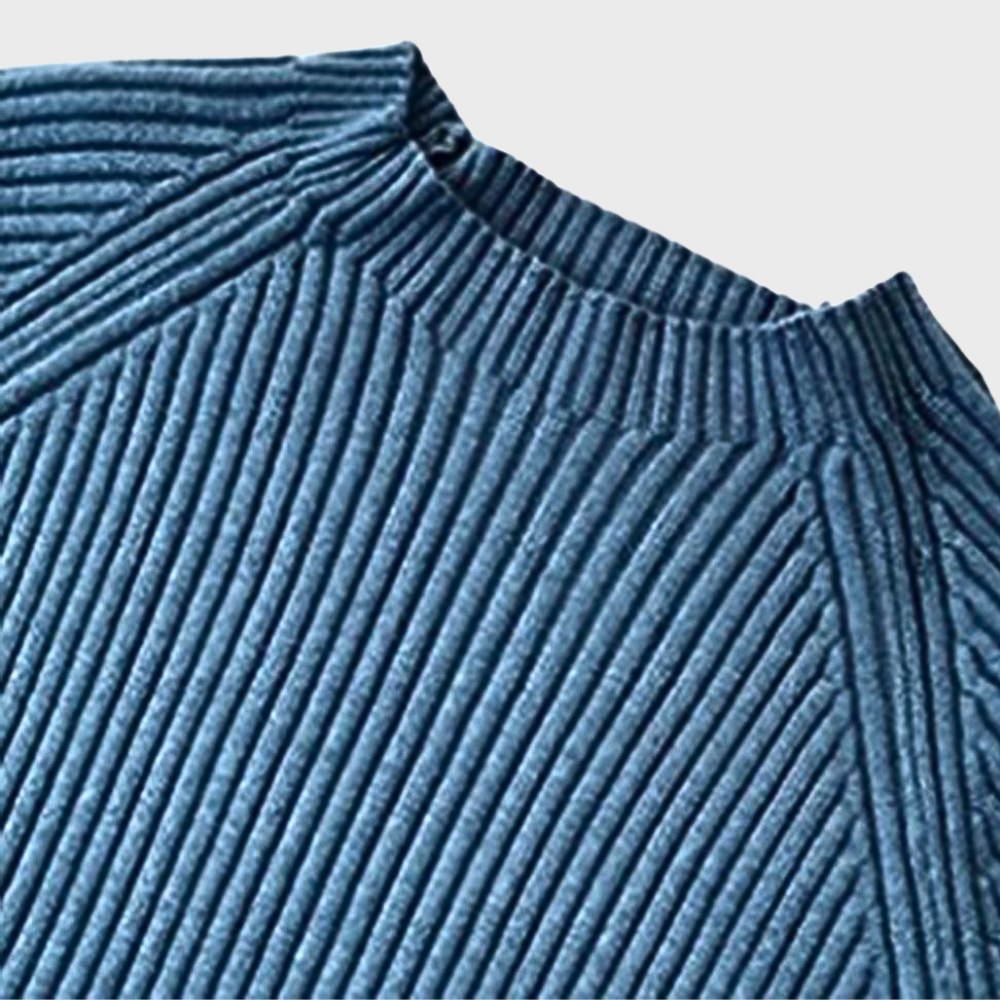 Kvinnors Tvådelad Uppsättning Ribbad Tröja och Byxor Ribbade Tyger-5