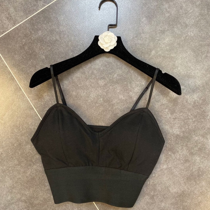 Dam Hosen Set Spaghetti Band Camisole och Cargo Byxor i Bomull - Sommarkläder för Dam-3