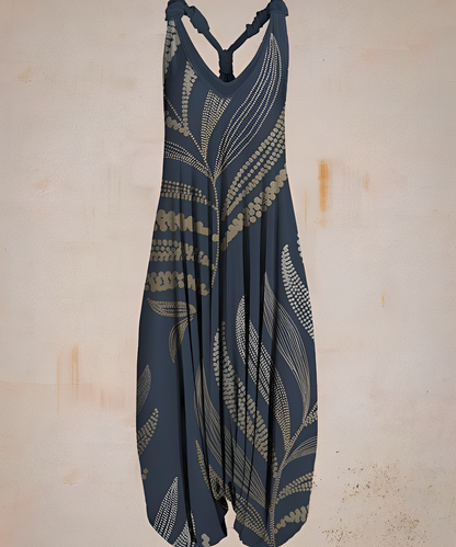 Dam Jumpsuit Bohemisk Stil Mjuk Lätt Tyg 4