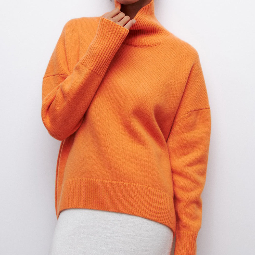 Variant image for Kvinnors Halvturtleneck Tröja Av Mjukt Stickat Material-29