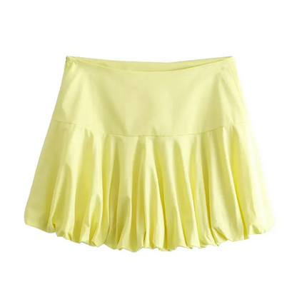 Dam Set Ärmlös Kofta Högmidjad Kjol 100% Bomull 5