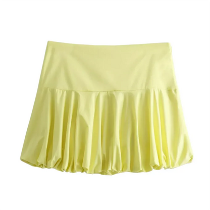 Dam Set Ärmlös Kofta Högmidjad Kjol 100% Bomull 4