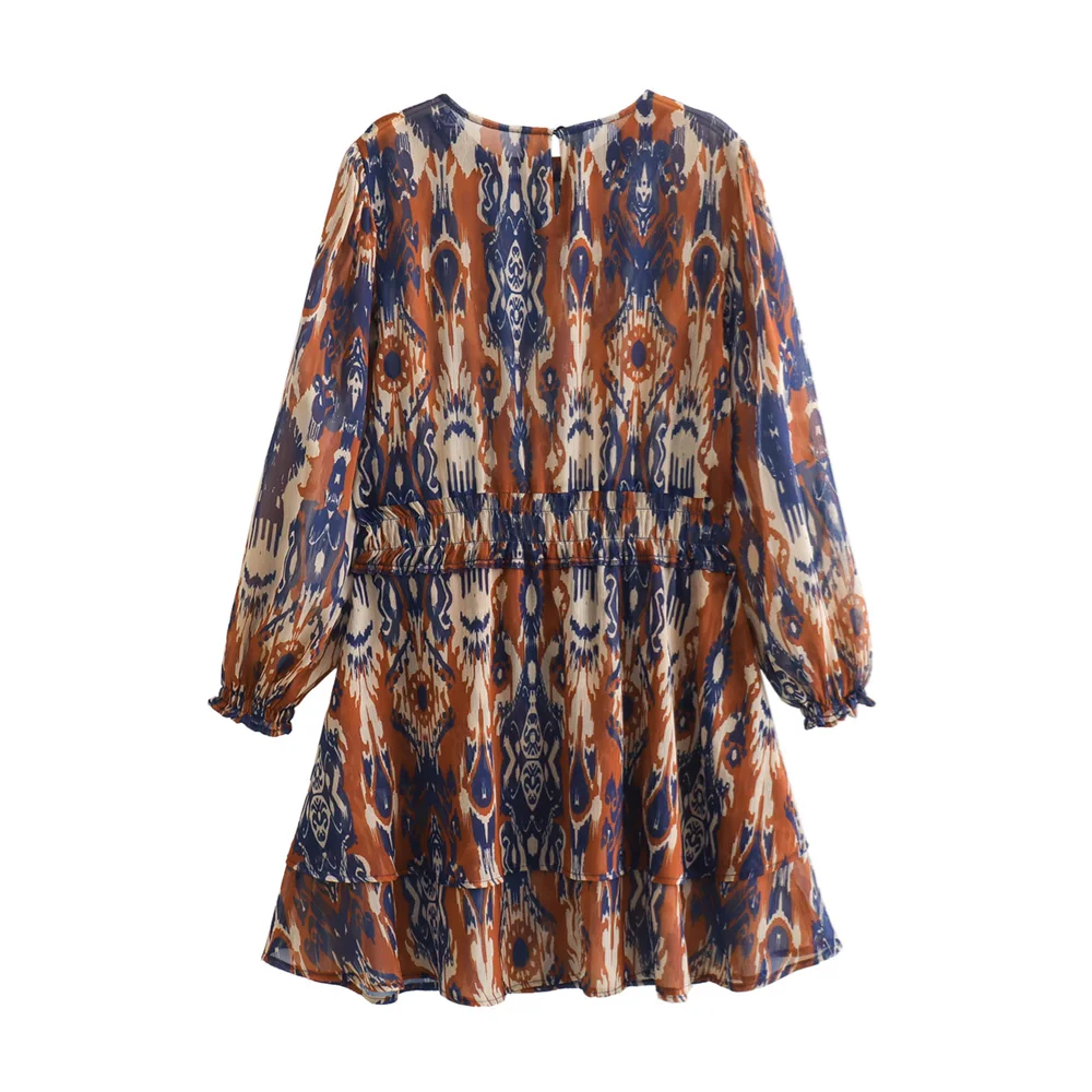 Dam Kort Topp Boho Stil 100% Bomull-2