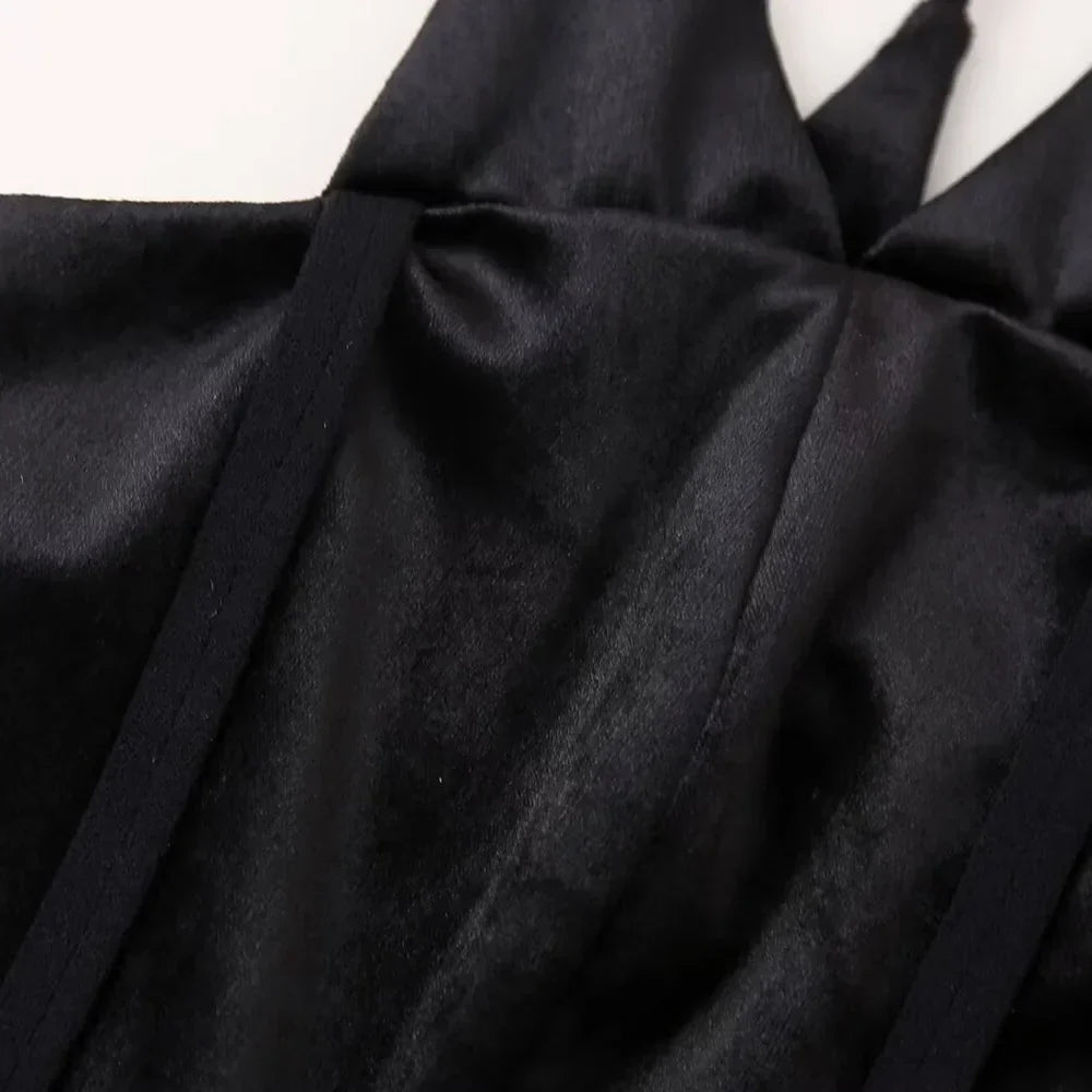 Dam Kjol Normal Passform Sammet-4