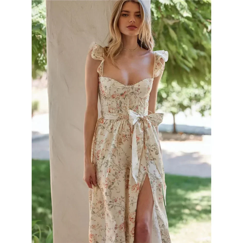 Dam Klänning Slipklänning Loop Polyester för Sommarens Alla Tillfällen 4