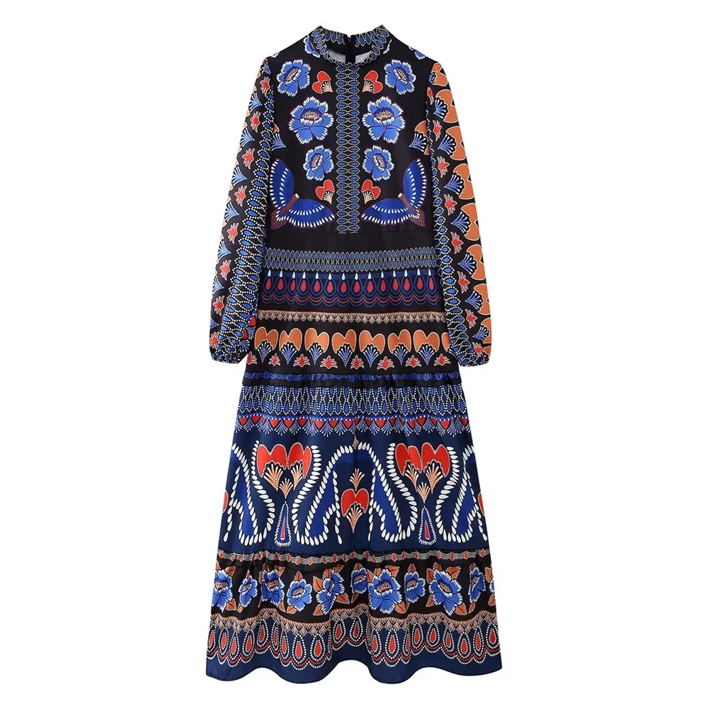 Variant image for Dam Topp Långa Ärmar Cirkulär Halsringning Tryckt Bomull-1