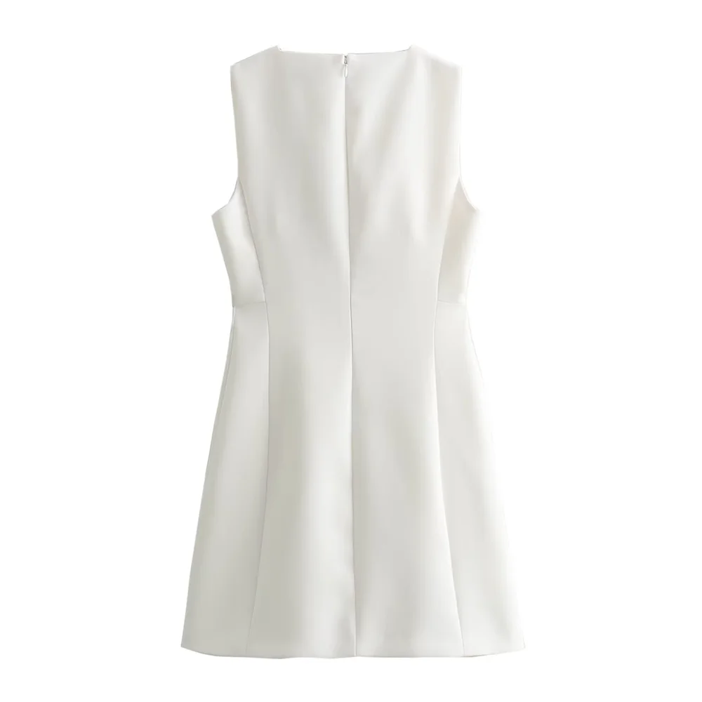 Dam Ärmless Topp Slim Fit 100% Bomull 2