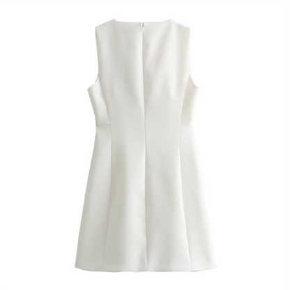 Dam Ärmless Topp Slim Fit 100% Bomull 2