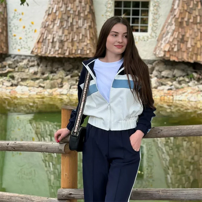 Damklänning Vintage 2-delad Polyester för Sommarens Evenemang 4