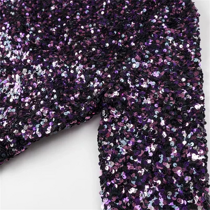 Fina Dam Klänningar Öppen Rygg med Paljetter Polyester för Sommarens Festligheter-6