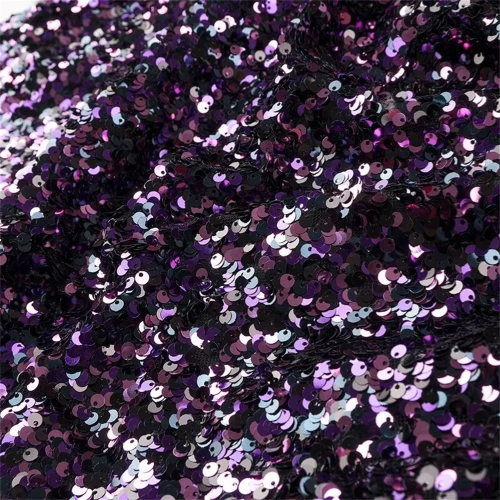 Fina Dam Klänningar Öppen Rygg med Paljetter Polyester för Sommarens Festligheter-5