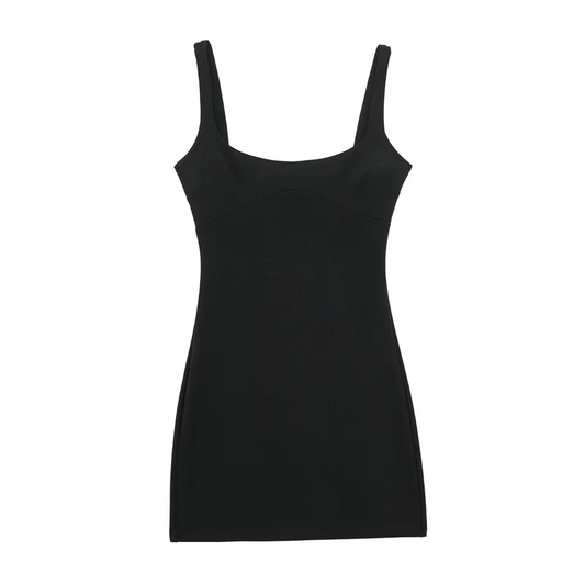 Dam Klänning Slim Fit Öppen Rygg Polyester-1