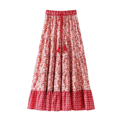 Dam Skjorta Löst Sittande Tryckt 100% Bomull-4