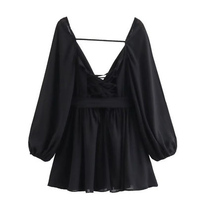 Dam Topp Leopardmönster V-Hals Polyester Festtoppar-5