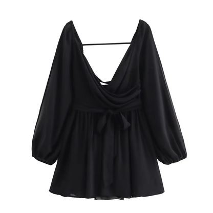 Dam Topp Leopardmönster V-Hals Polyester Festtoppar-4