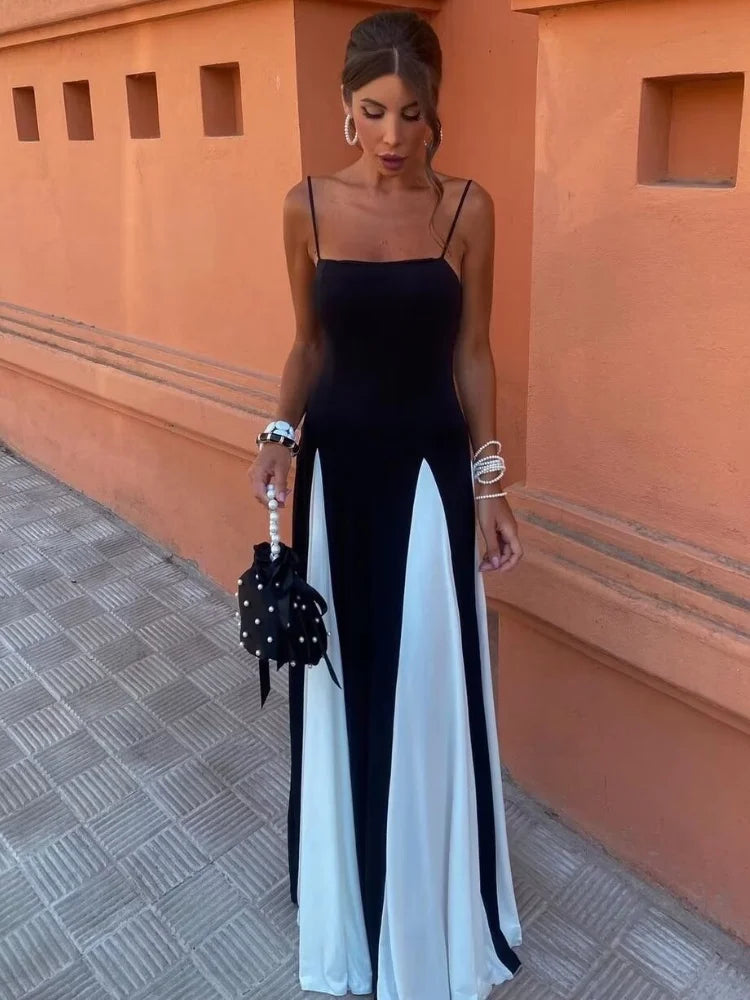 Dam Maxiklänning Smal Passform Polyester Lång Klänning-2