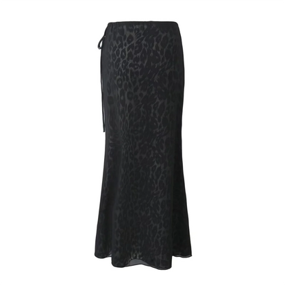 Dam Halbrock Snäv Leopardmönster Polyester-2