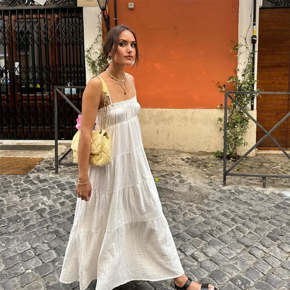 Kvinnors MIDI Klänning Modern Polyester-3