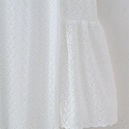 Dam Långklänning U-Hals Enkel Design 100% Polyester Elegant Festklänning-5