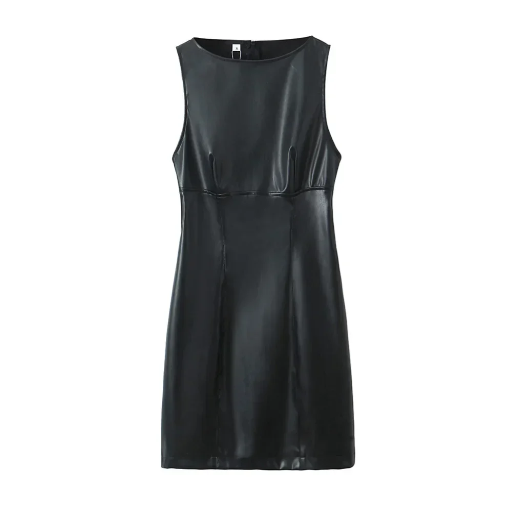 Dam Festtopp Smal Passform Polyester Latexutseende-6