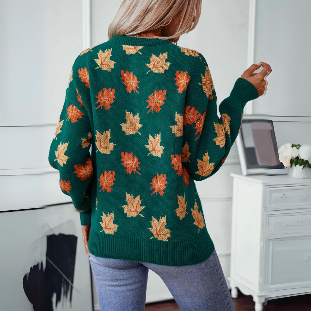 Dam Tröja Vinter Mjuk Natural Material-3