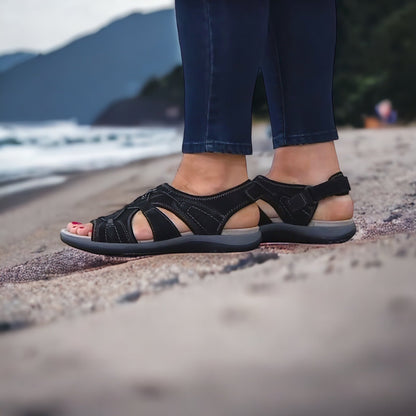 Herr Sandaler Öppet Tåområde Justerbara Remmar Syntetmaterial Ergonomisk Fotbädd-3