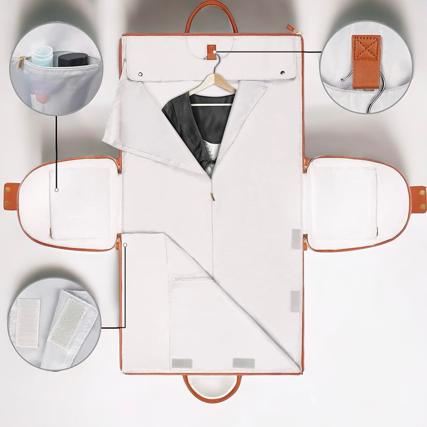 Vikbar Klädväska för Resor Nylon Kompakt-2