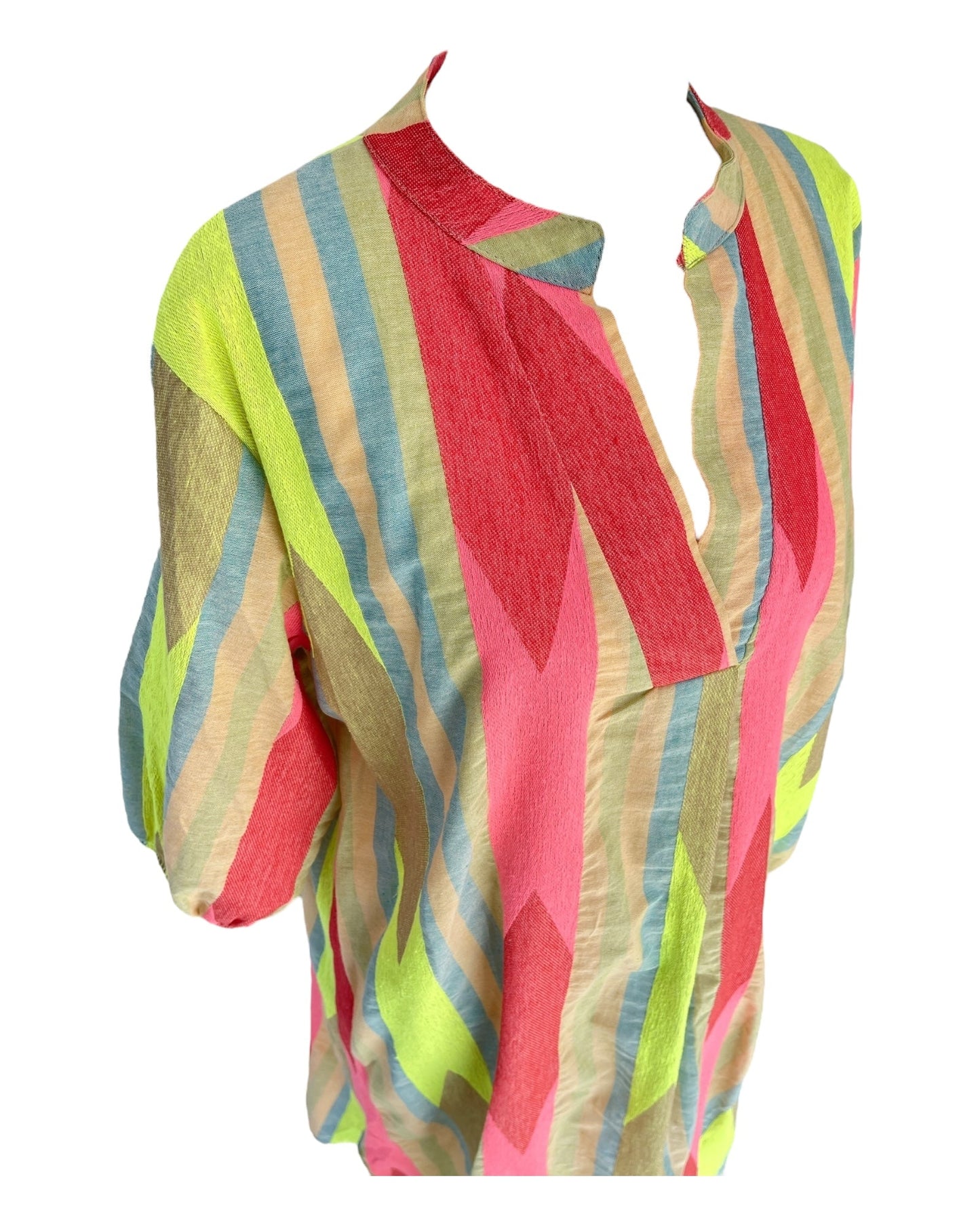 Fina Dam Klänningar Halvlång Ärmar 100% Bomull Elegant Design-4