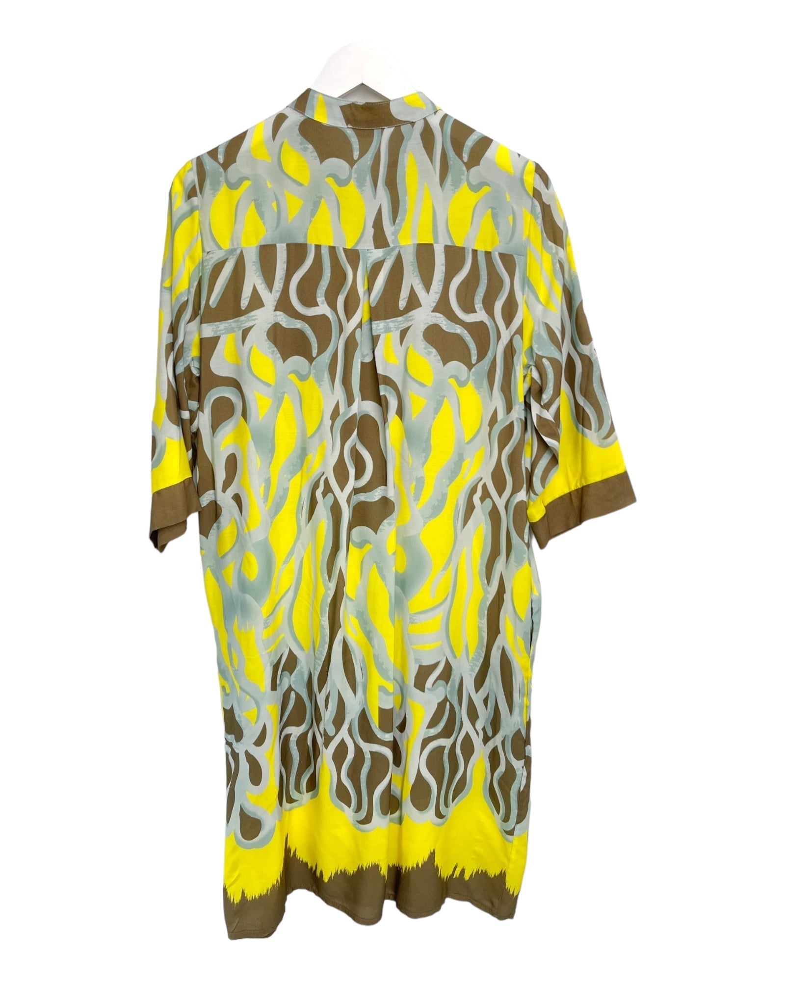 Damklänning V-Neck 100% Viskos Fina Dam Klänningar-5