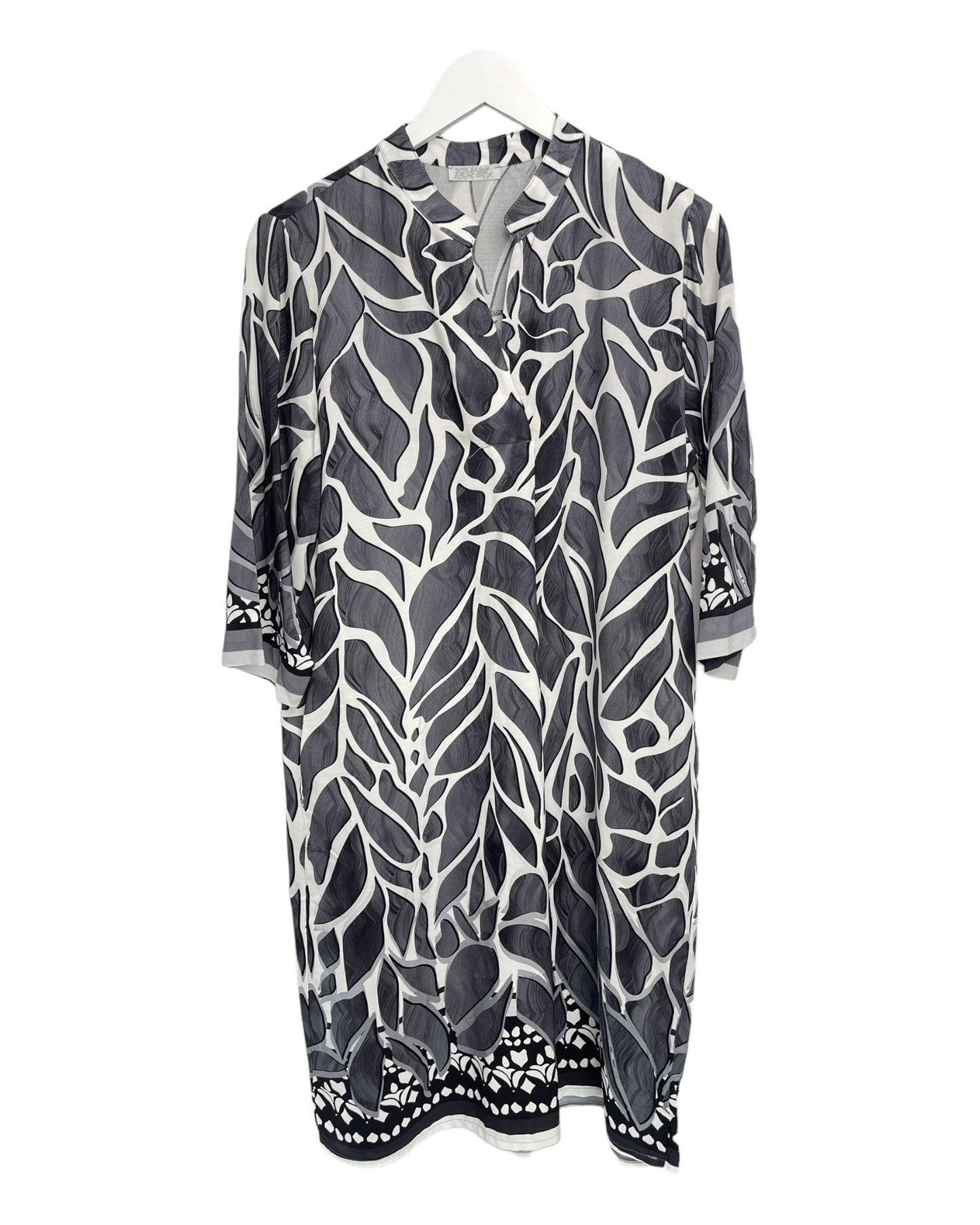 Damklänning V-Neck Viskos Elegant För Vardags- Och Festbruk-1