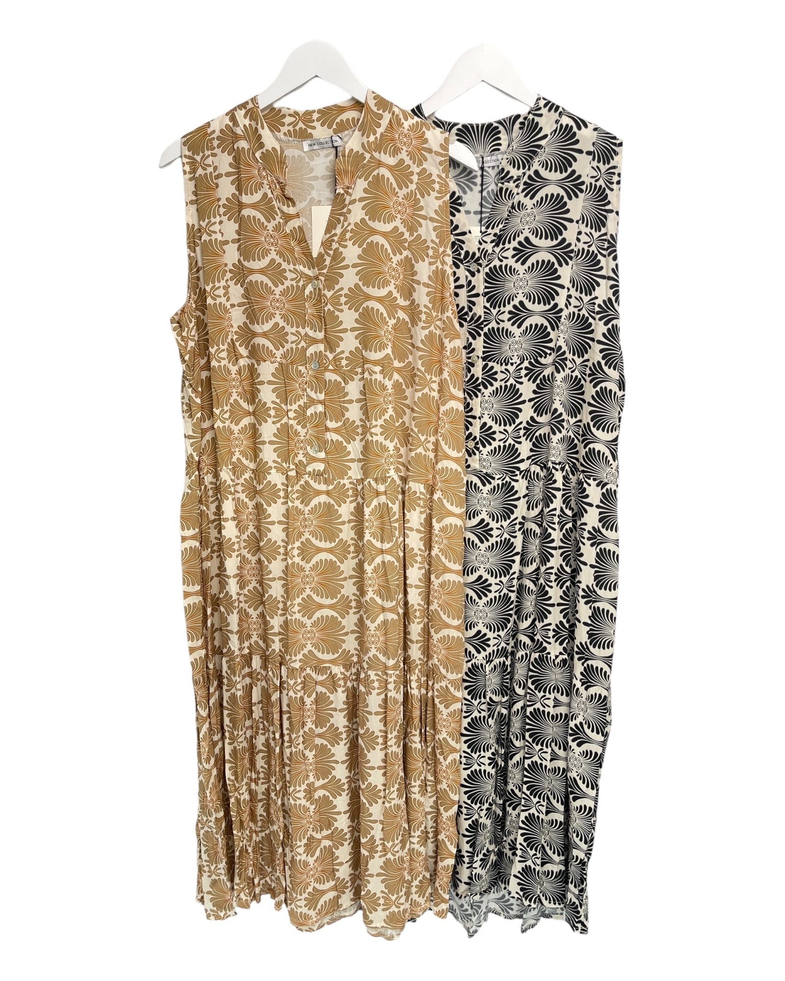 Fina Dam Klänningar V-ringning Italiensk Design 100% Viskos-5