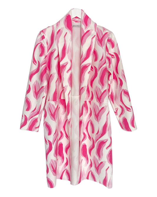 Damklänning Mönstrad Lång Ärmar Polyester med Sidfickor-1