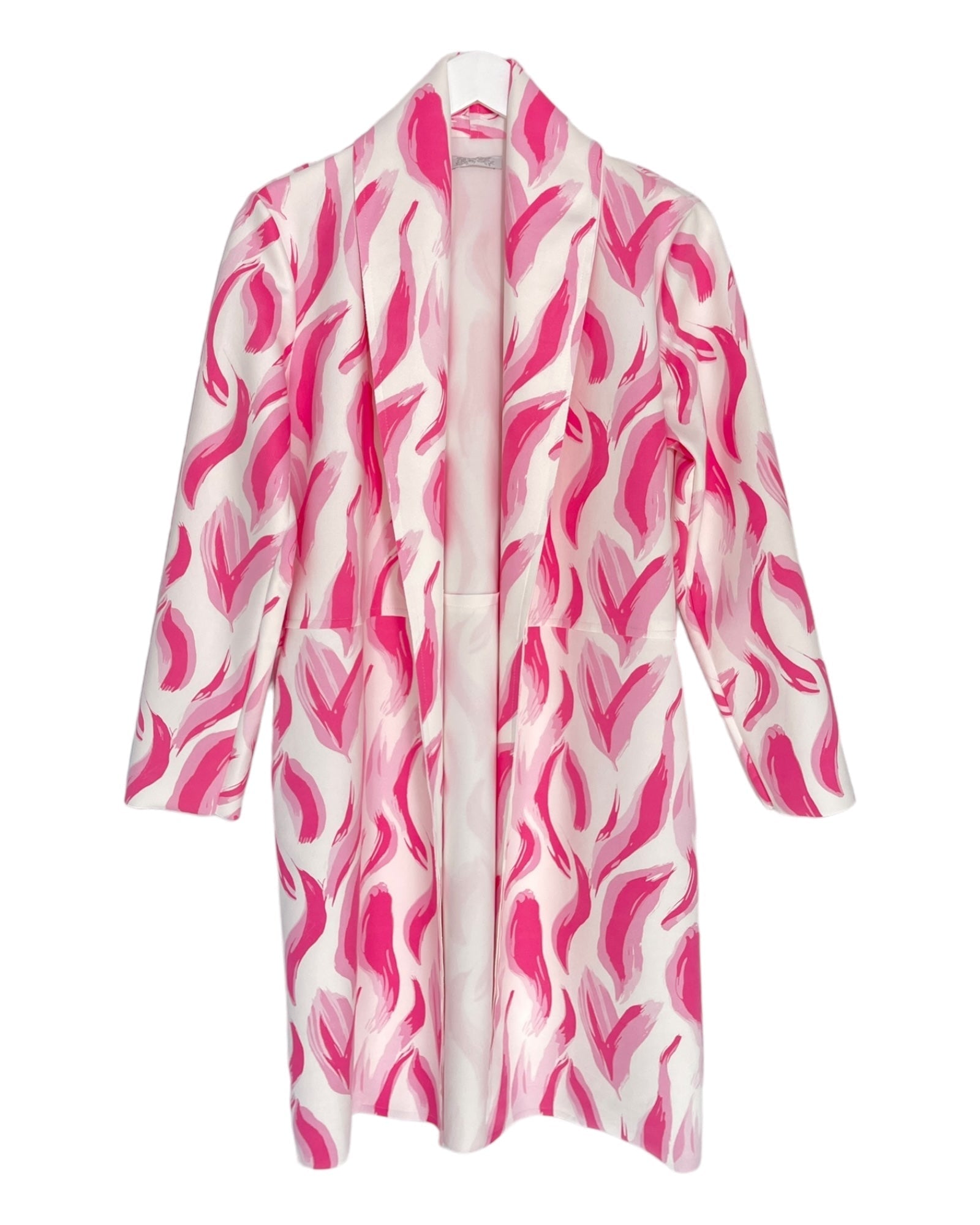 Damklänning Mönstrad Lång Ärmar Polyester med Sidfickor-2